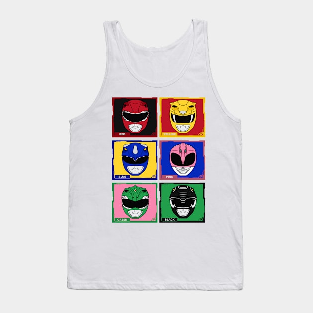 Morphin Grid Tank Top by CRD Branding